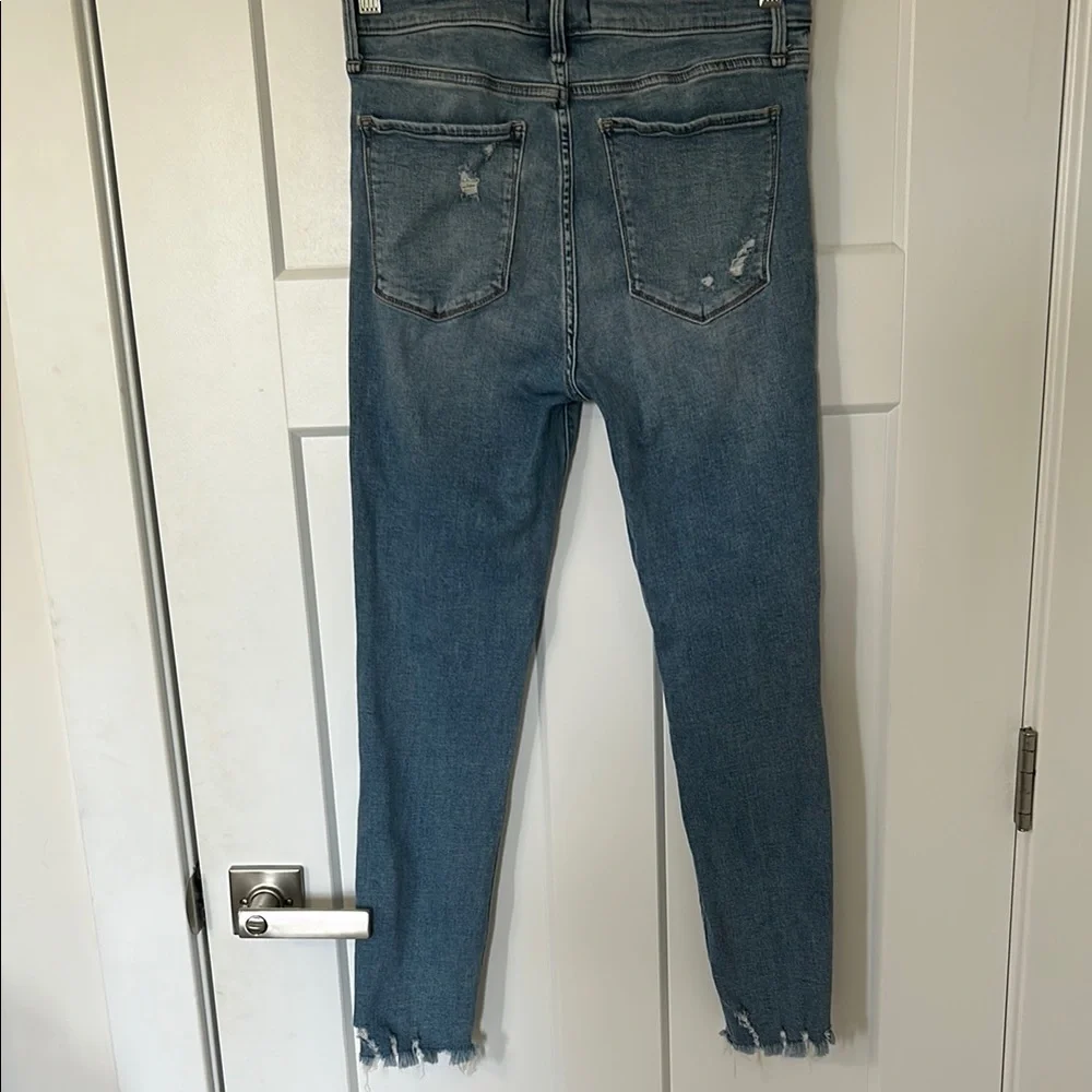 Abercrombie & Fitch Blue Cropped Jeans - Picture 9 of 11